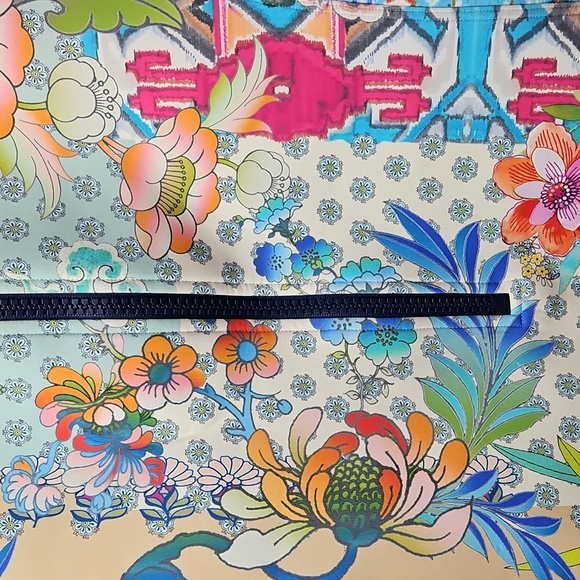 Johnny Was Dreamer One Piece Neoprene Swimsuit Floral Birds Sz XL Womens - Picture 2 of 8